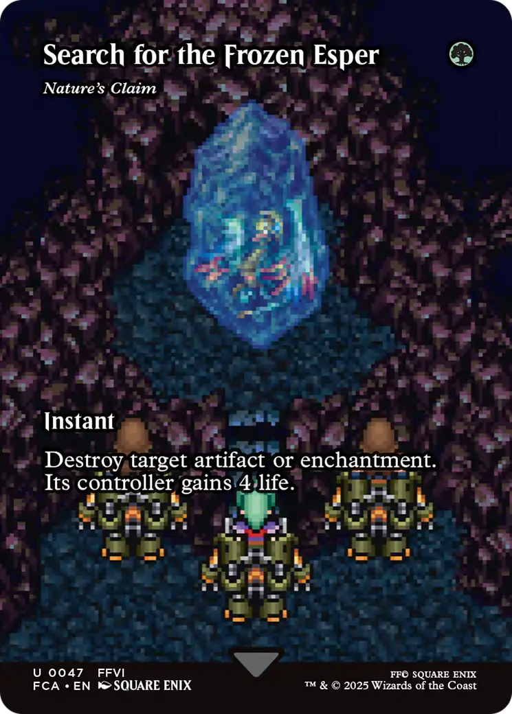 Magic: The Gathering - Nature's Claim Foil - Final Fantasy: Through the Ages