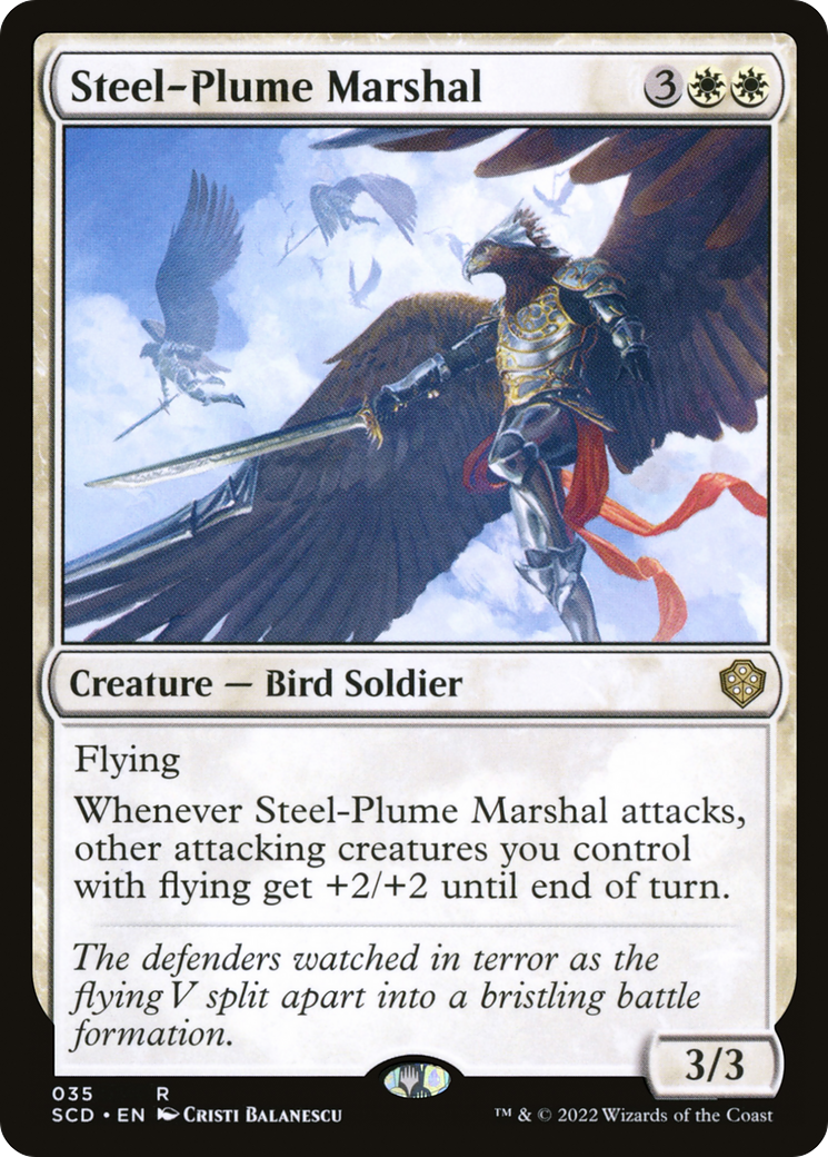 Magic: The Gathering - Steel-Plume Marshal - Starter Commander Decks
