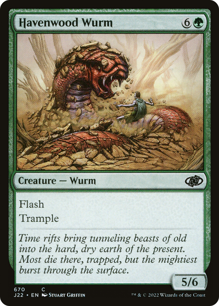 Magic: The Gathering - Havenwood Wurm - Jumpstart 2022