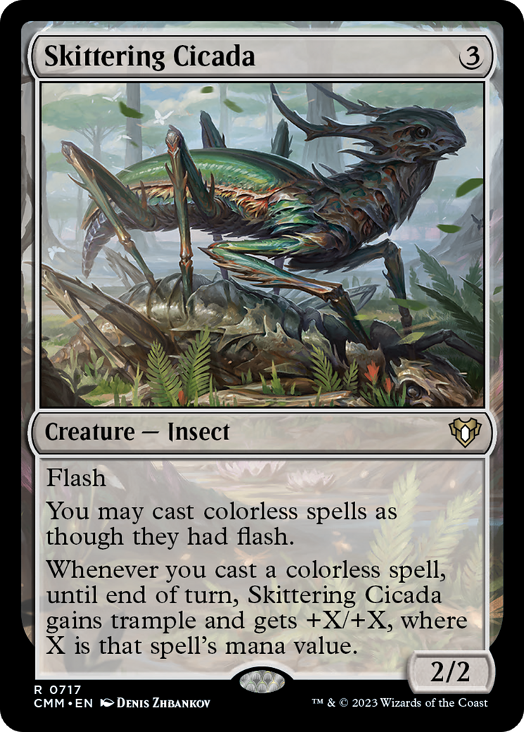 Magic: The Gathering - Skittering Cicada - Commander Masters