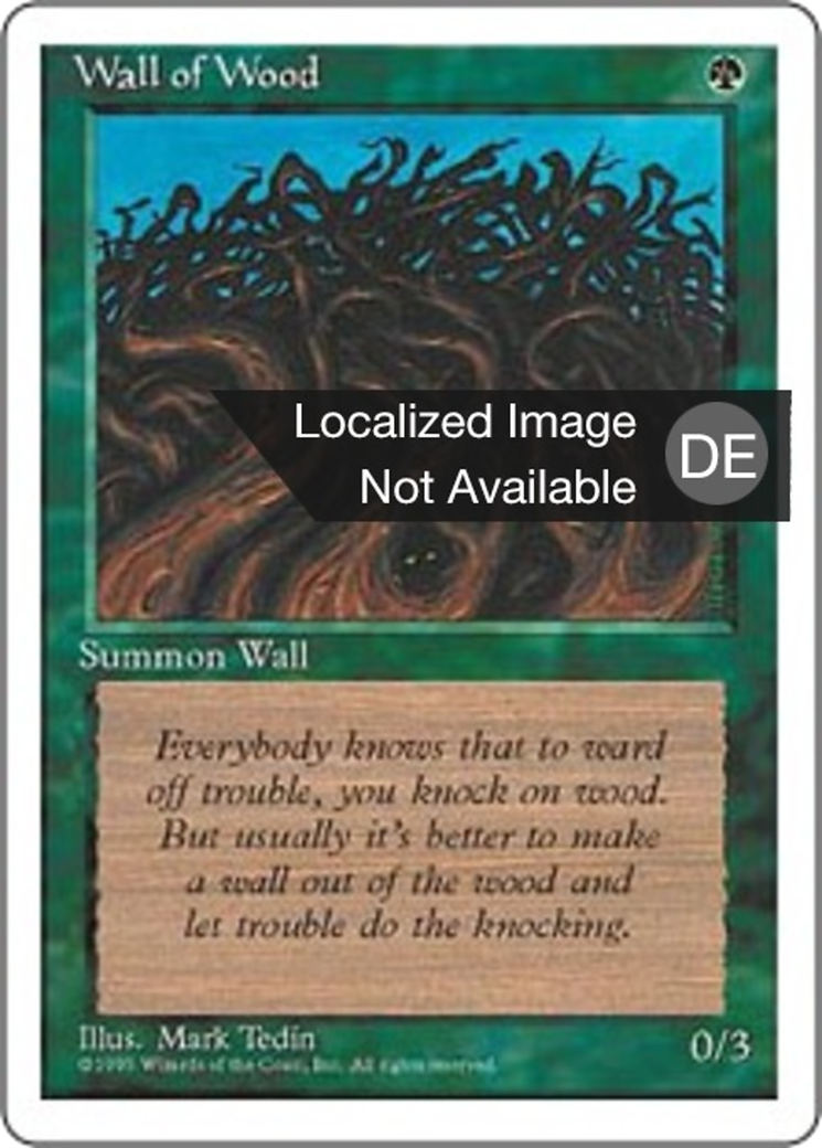 Magic: The Gathering - Holzmauer - Fourth Edition