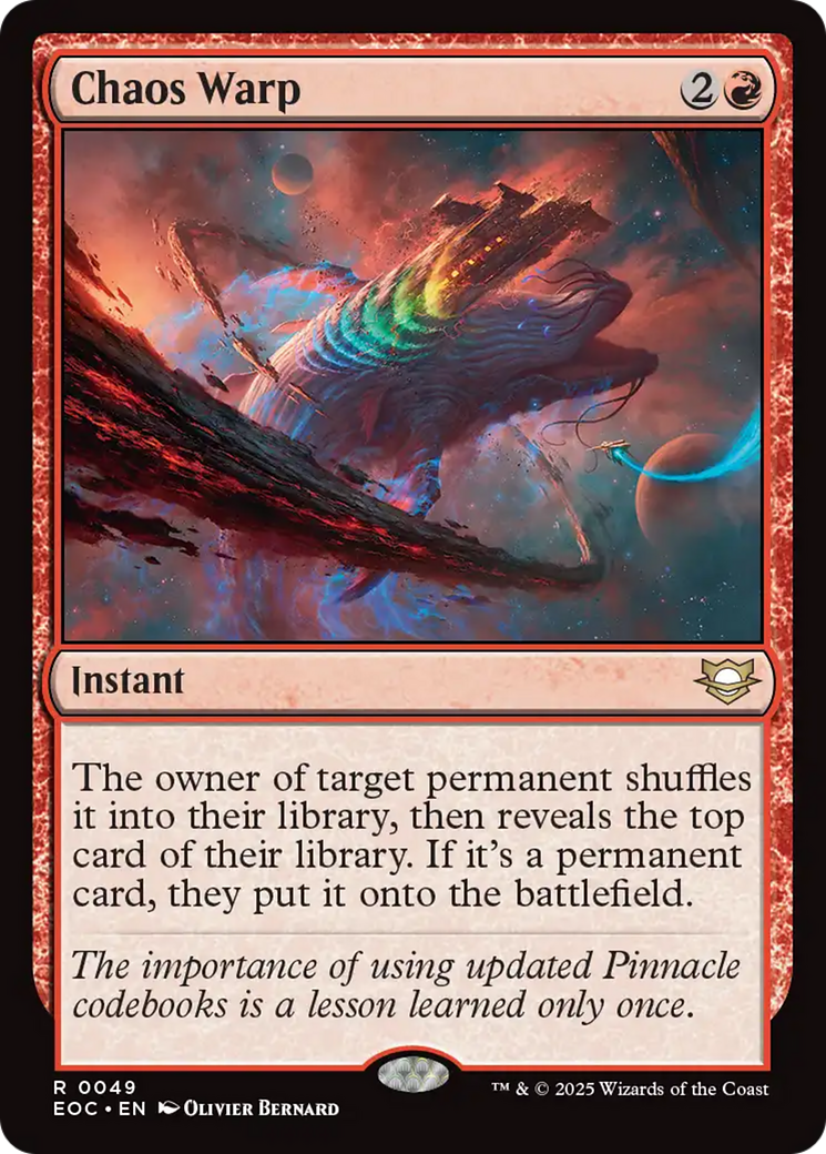 Magic: The Gathering - Chaos Warp - Edge of Eternities Commander