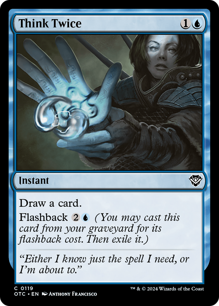 Magic: The Gathering - Think Twice - Outlaws of Thunder Junction Commander