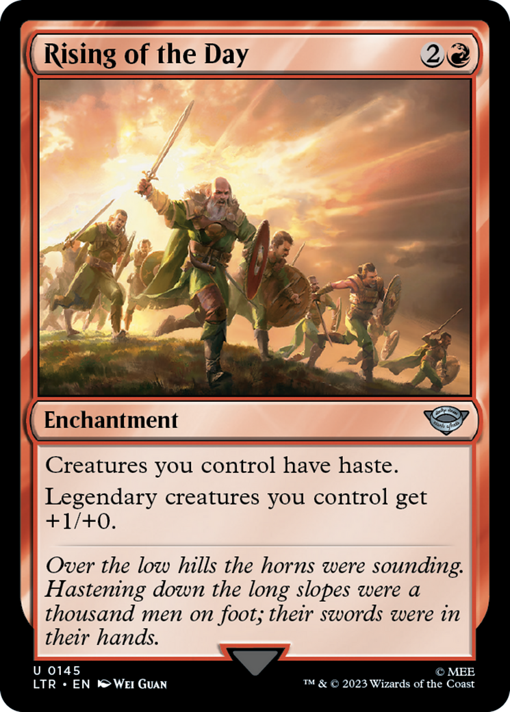 Magic: The Gathering - Rising of the Day Foil - The Lord of the Rings: Tales of Middle-earth