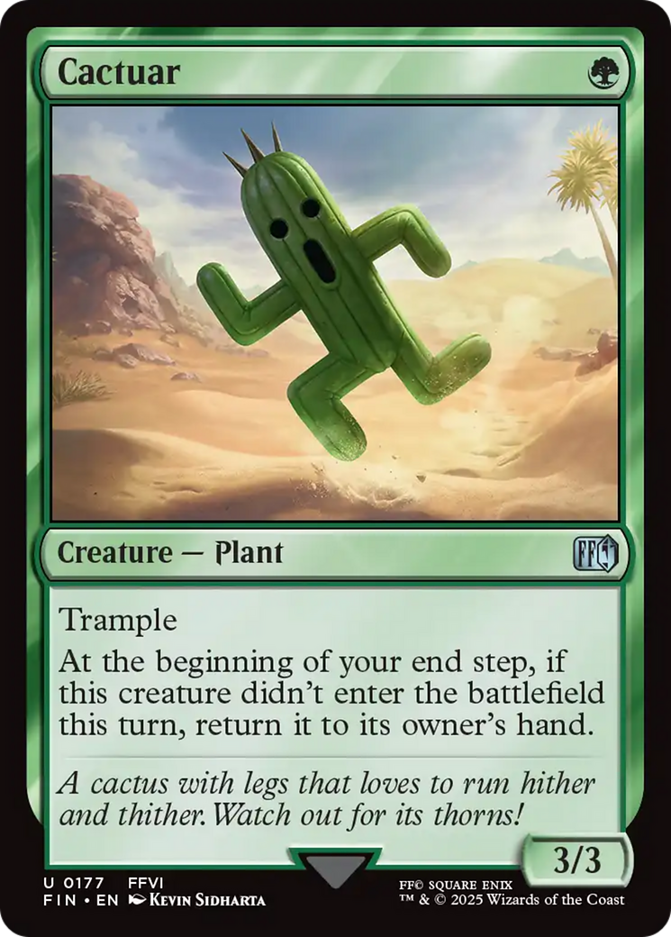 Magic: The Gathering - Cactuar Foil - Final Fantasy