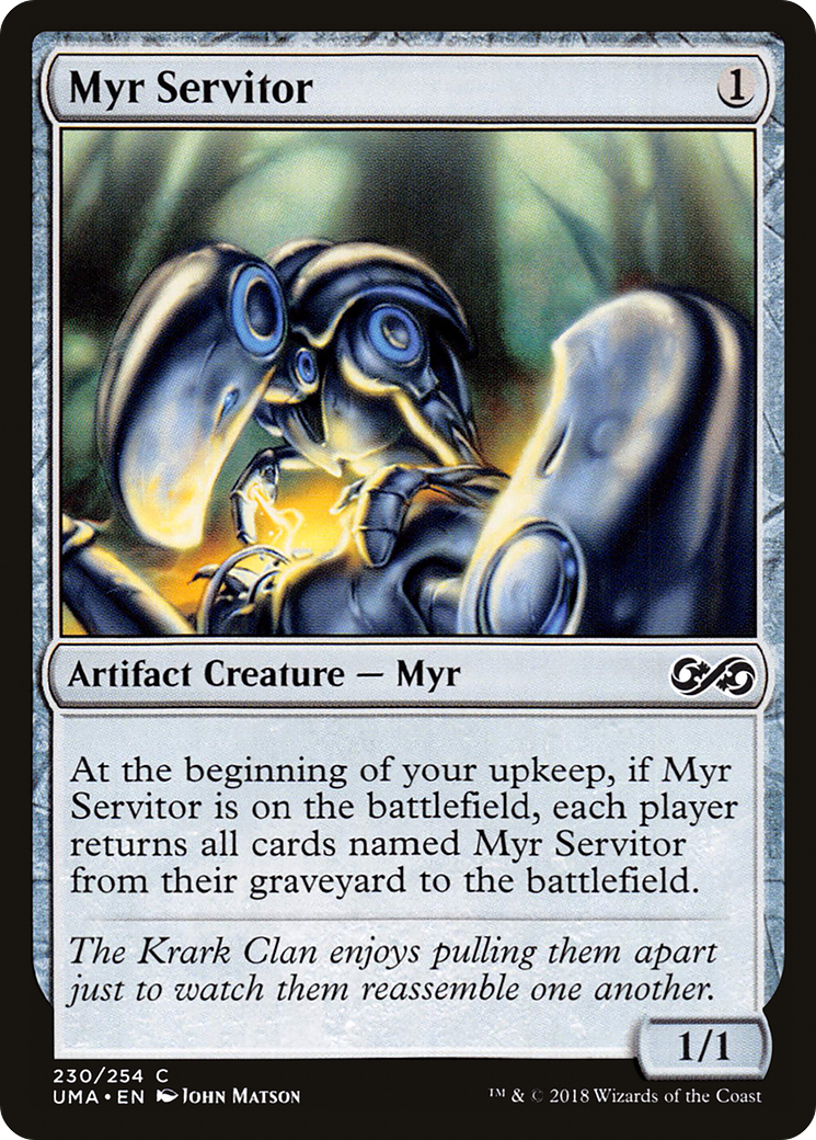 Magic: The Gathering - Myr Servitor Foil - Ultimate Masters