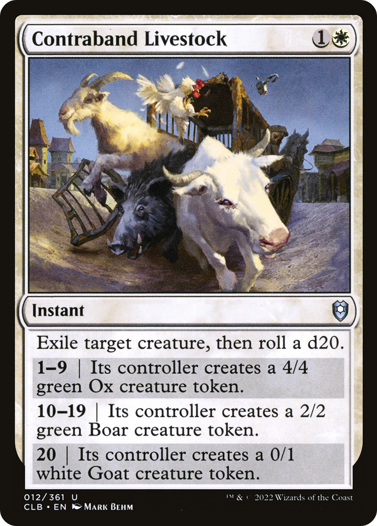 Magic: The Gathering - Contraband Livestock - Commander Legends: Battle for Baldur's Gate
