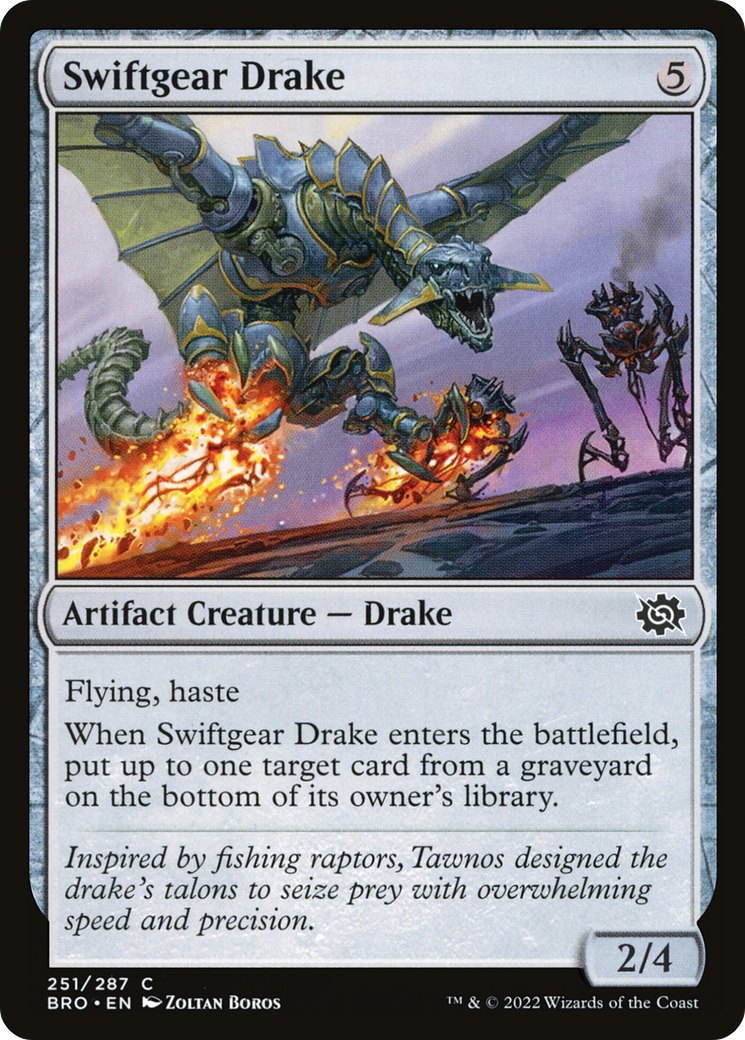 Magic: The Gathering - Swiftgear Drake Foil - The Brothers' War
