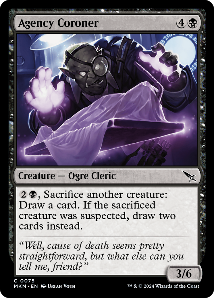 Magic: The Gathering - Agency Coroner Foil - Murders at Karlov Manor