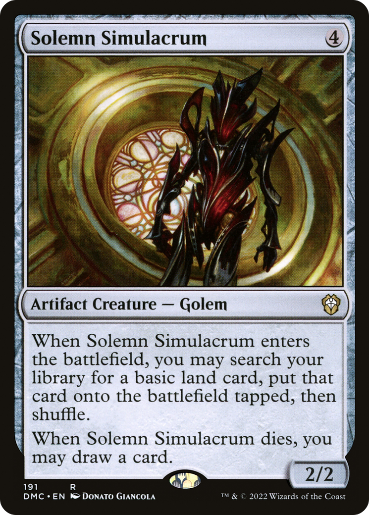 Magic: The Gathering - Solemn Simulacrum - Dominaria United Commander