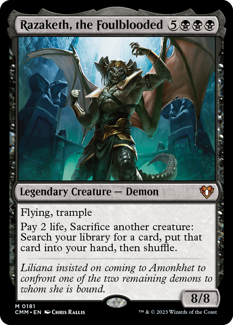 Magic: The Gathering - Razaketh, the Foulblooded Foil - Commander Masters