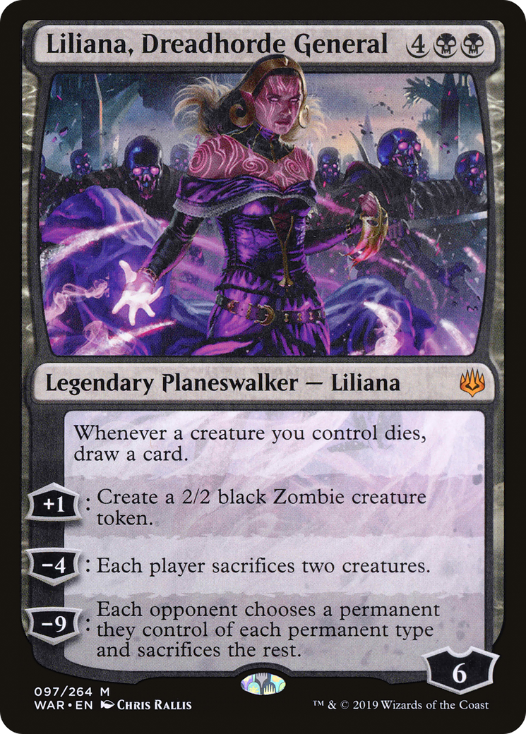 Magic: The Gathering - Liliana, Dreadhorde General Foil - War of the Spark