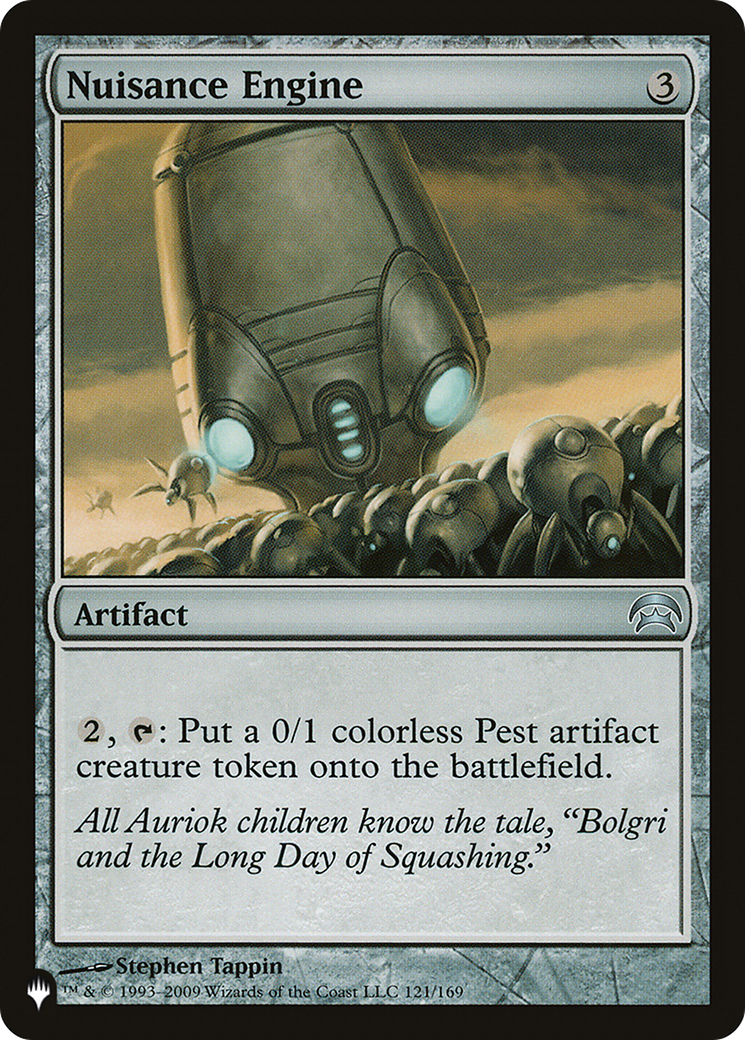 Magic: The Gathering - Nuisance Engine - The List