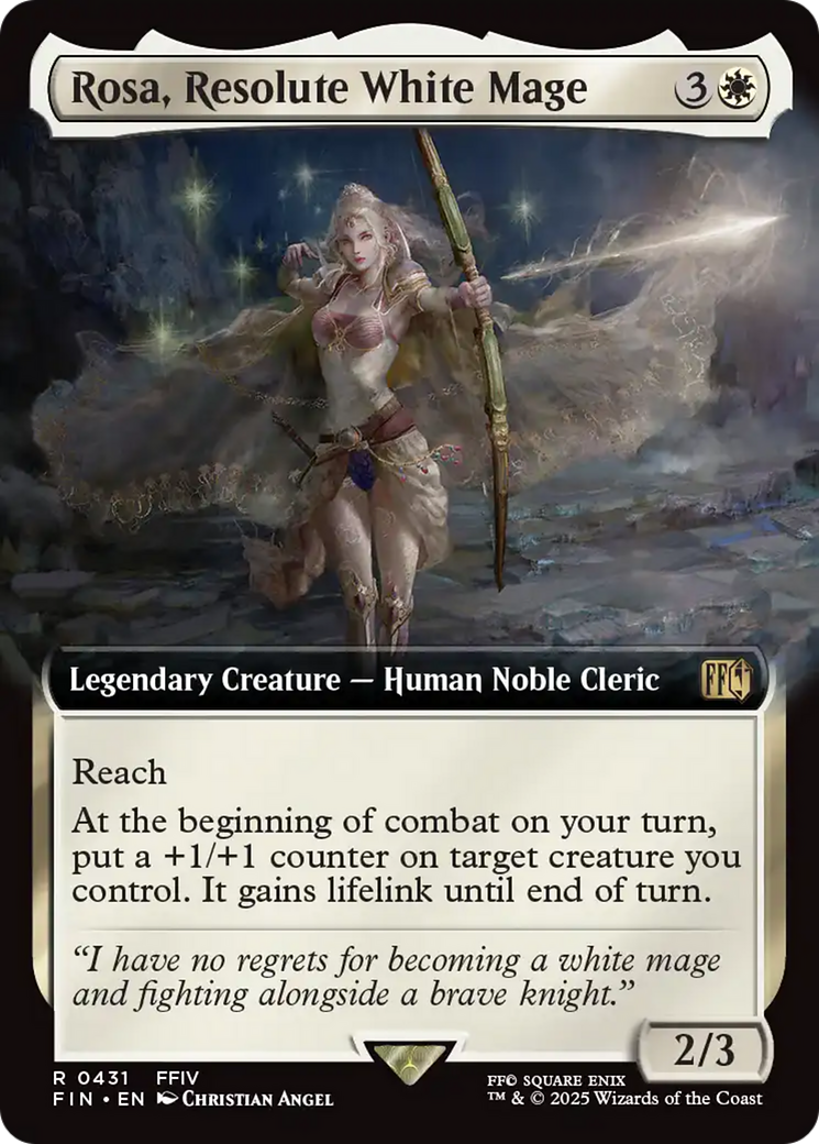 Magic: The Gathering - Rosa, Resolute White Mage Foil - Final Fantasy