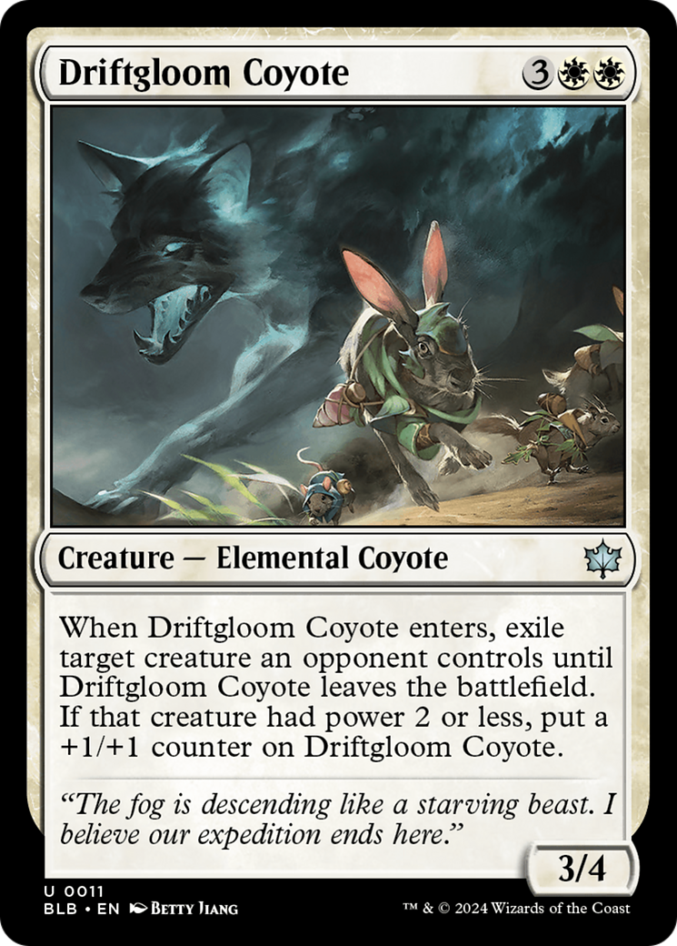 Magic: The Gathering - Driftgloom Coyote Foil - Bloomburrow