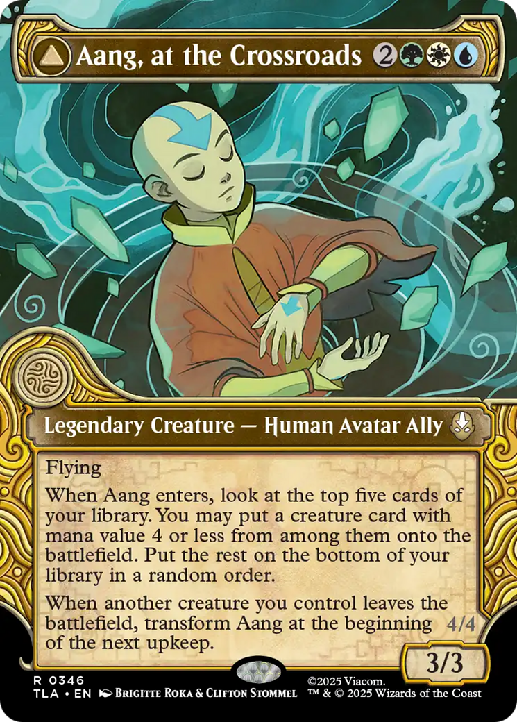 Magic: The Gathering - Aang, at the Crossroads // Aang, Destined Savior Foil - Avatar: The Last Airbender