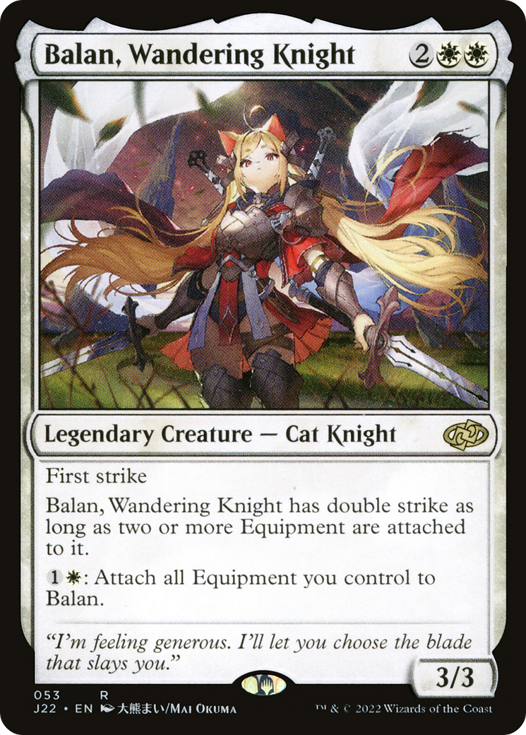 Magic: The Gathering - Balan, Wandering Knight - Jumpstart 2022
