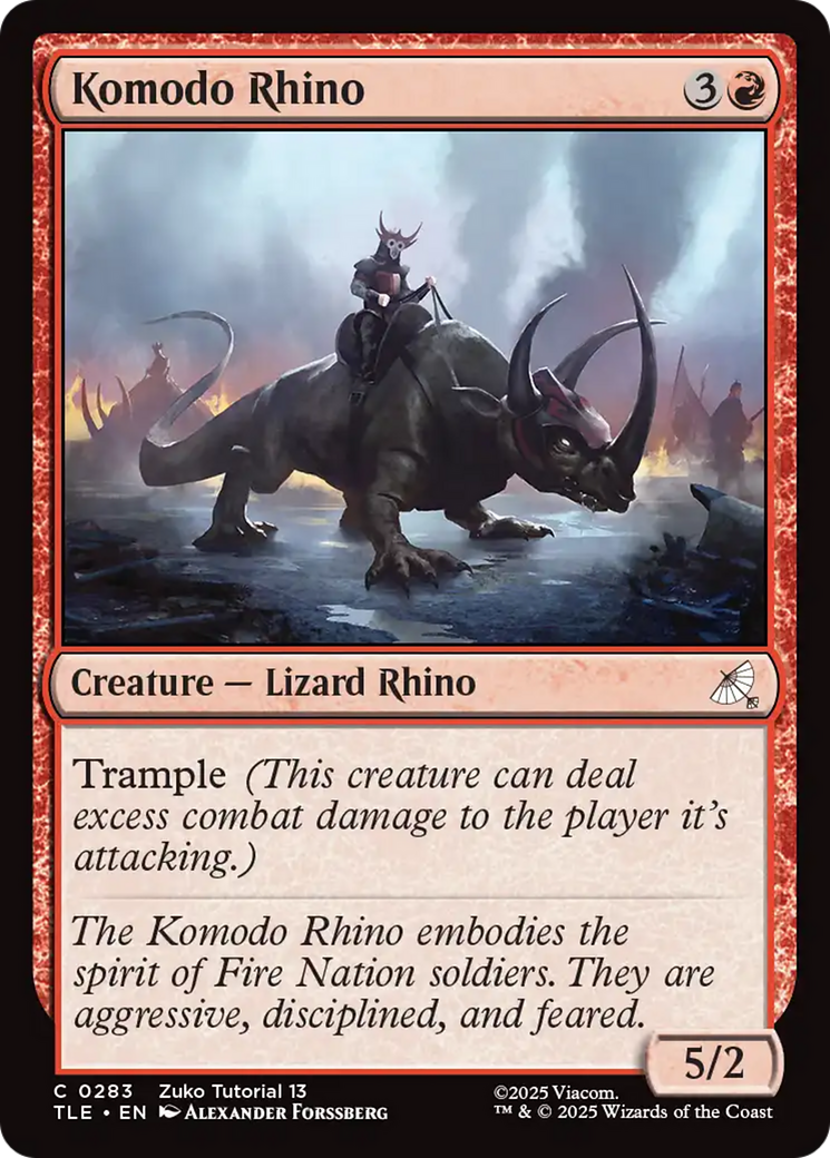 Magic: The Gathering - Komodo Rhino - Avatar: The Last Airbender Eternal