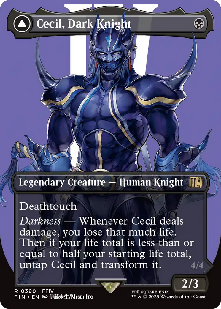 Magic: The Gathering - Cecil, Dark Knight // Cecil, Redeemed Paladin - Final Fantasy