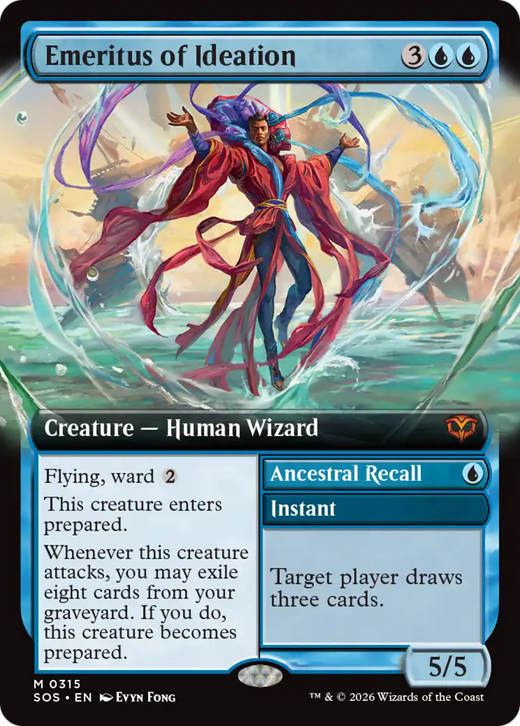 Magic: The Gathering - Emeritus of Ideation // Ancestral Recall - Secrets of Strixhaven