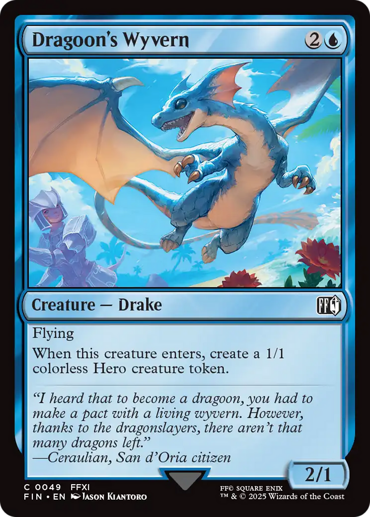 Magic: The Gathering - Dragoon's Wyvern Foil - Final Fantasy