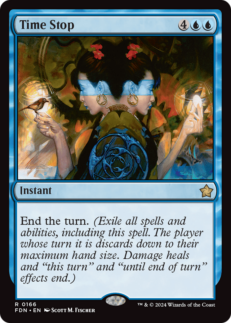 Magic: The Gathering - Time Stop Foil - Foundations