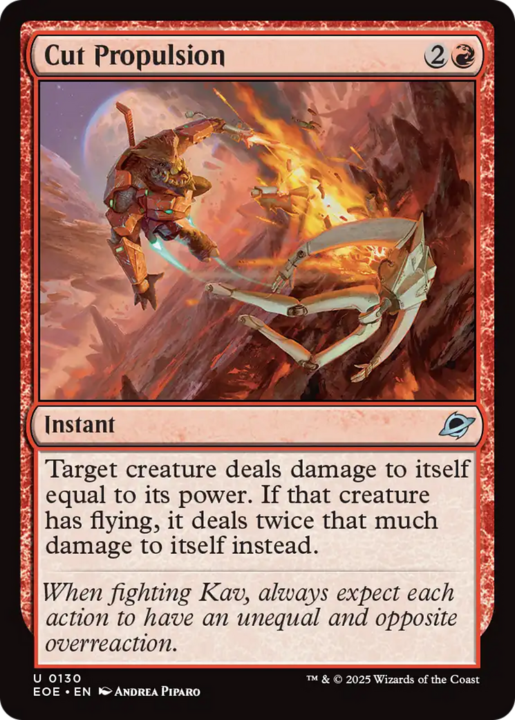 Magic: The Gathering - Cut Propulsion Foil - Edge of Eternities
