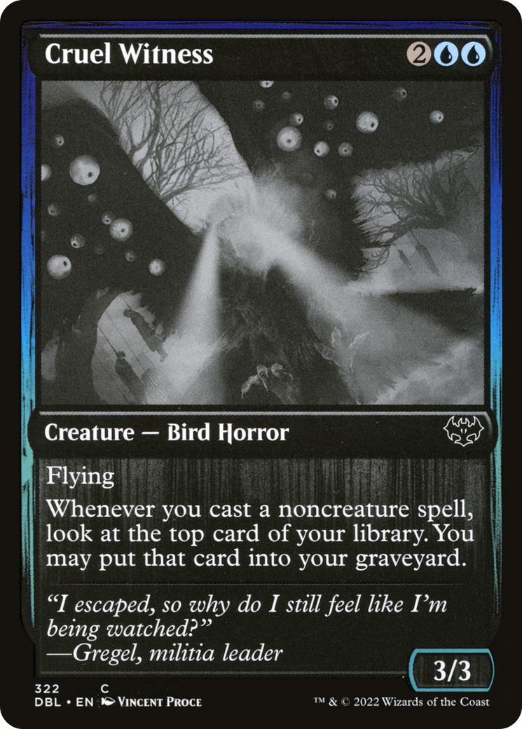 Magic: The Gathering - Cruel Witness Foil - Innistrad: Double Feature