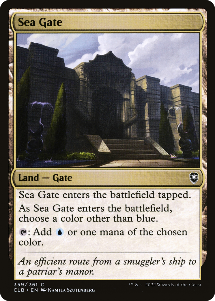 Magic: The Gathering - Sea Gate - Commander Legends: Battle for Baldur's Gate