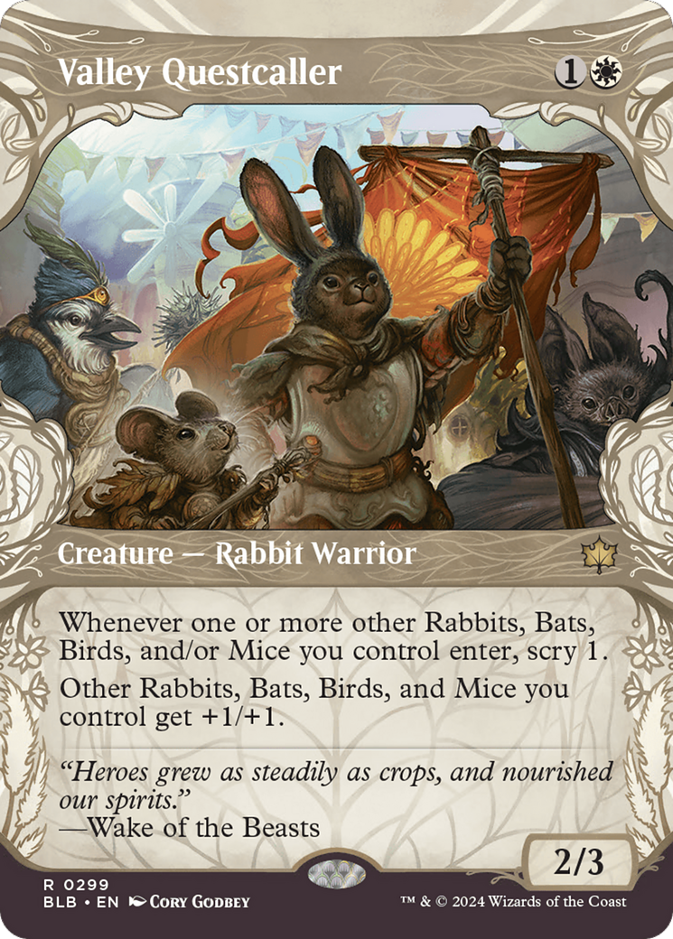 Magic: The Gathering - Valley Questcaller Foil - Bloomburrow