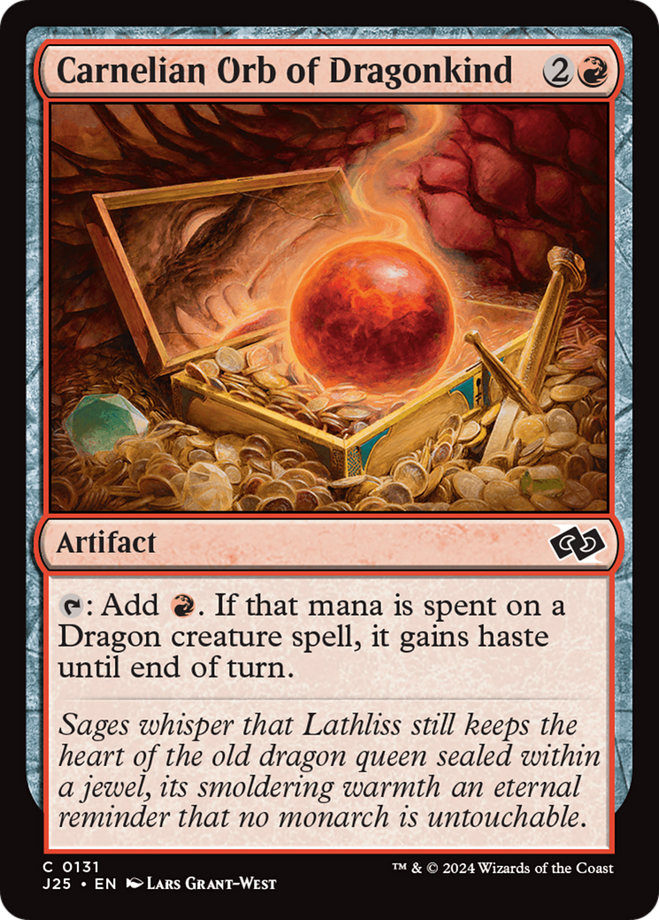 Magic: The Gathering - Carnelian Orb of Dragonkind - Foundations Jumpstart