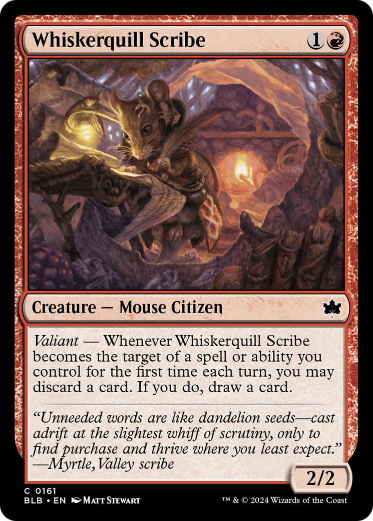 Magic: The Gathering - Whiskerquill Scribe Foil - Bloomburrow