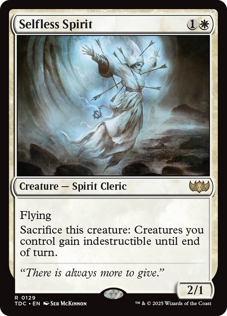 Magic: The Gathering - Selfless Spirit - Tarkir: Dragonstorm Commander