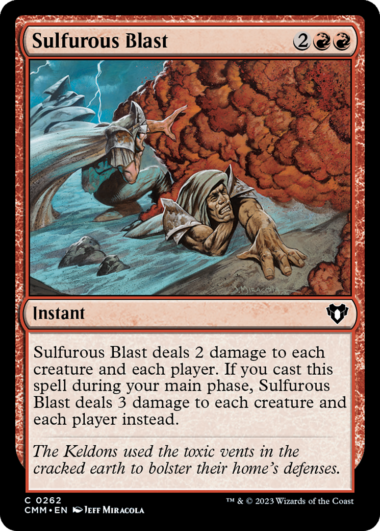 Magic: The Gathering - Sulfurous Blast - Commander Masters