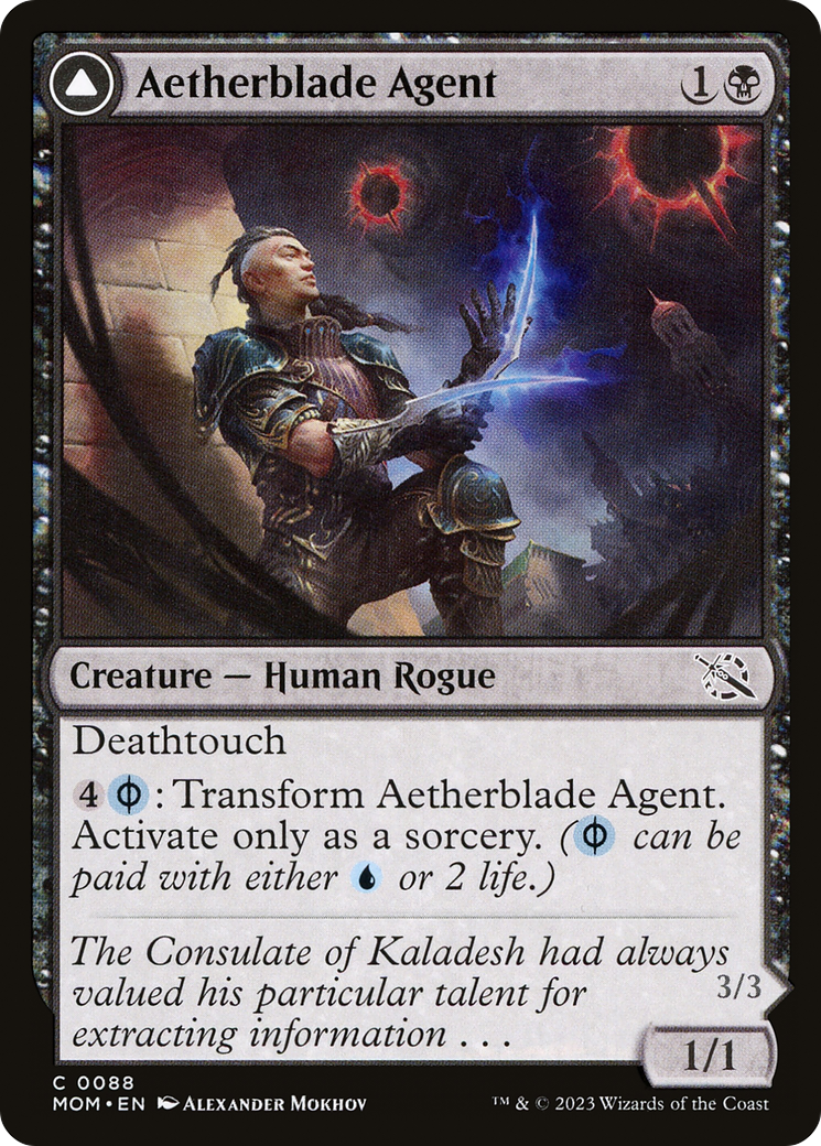 Magic: The Gathering - Aetherblade Agent // Gitaxian Mindstinger - March of the Machine
