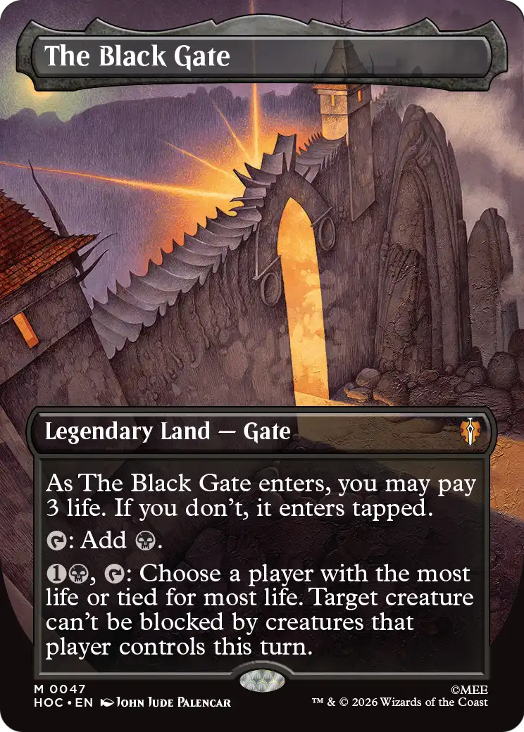 Magic: The Gathering - The Black Gate Foil - The Hobbit Eternal