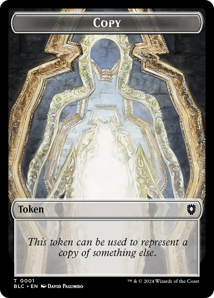 Magic: The Gathering - Copy Token - Bloomburrow Commander Tokens