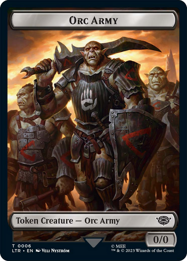 Magic: The Gathering - Orc Army Token - Tales of Middle-earth Tokens
