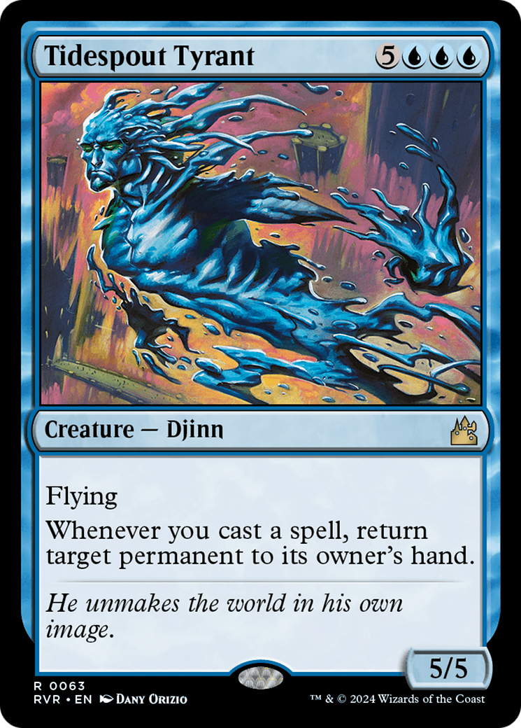 Magic: The Gathering - Tidespout Tyrant Foil - Ravnica Remastered