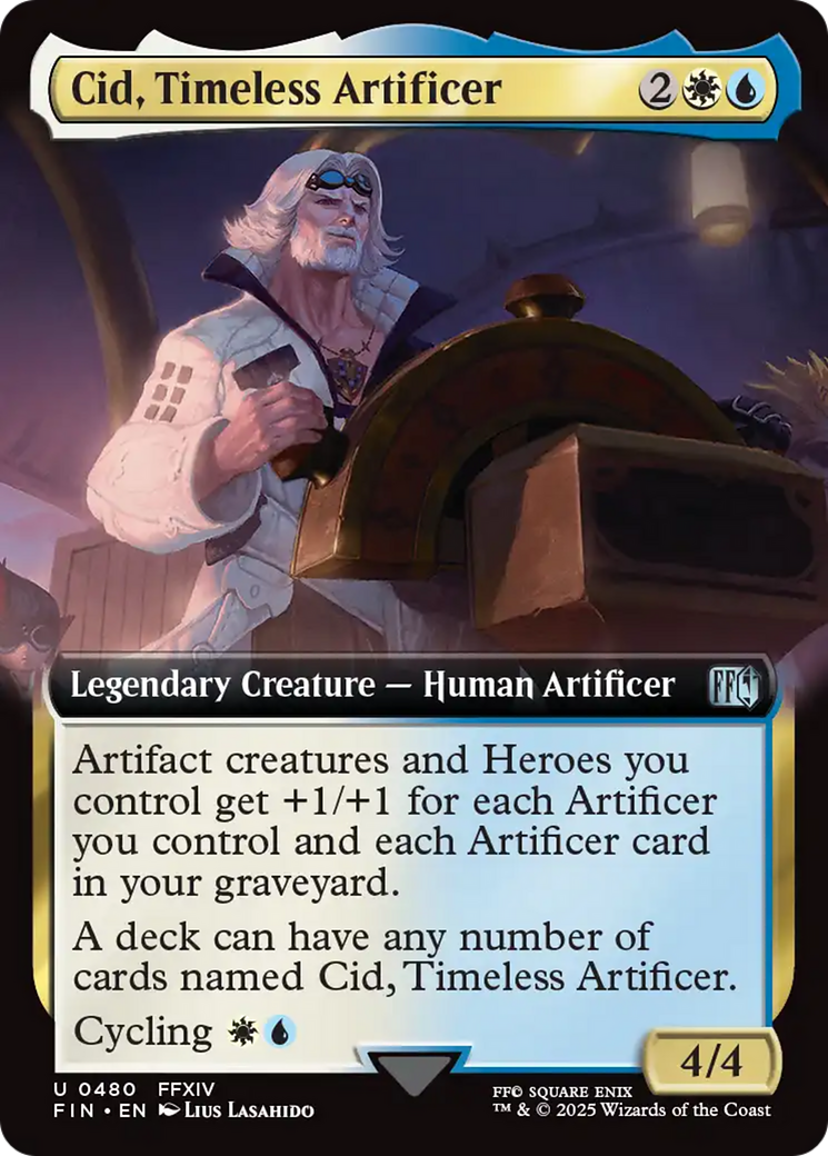 Magic: The Gathering - Cid, Timeless Artificer Foil - Final Fantasy