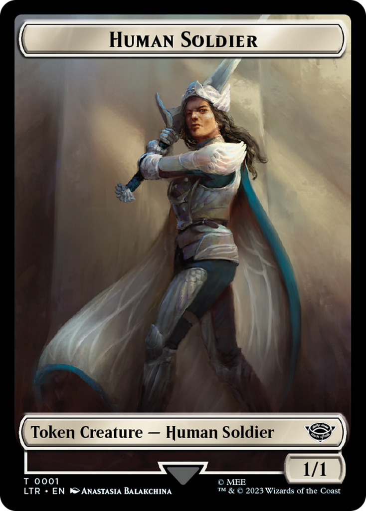 Magic: The Gathering - Human Soldier Token - Tales of Middle-earth Tokens
