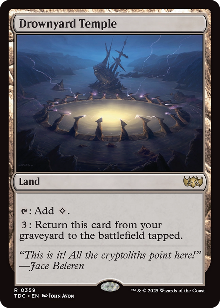 Magic: The Gathering - Drownyard Temple - Tarkir: Dragonstorm Commander