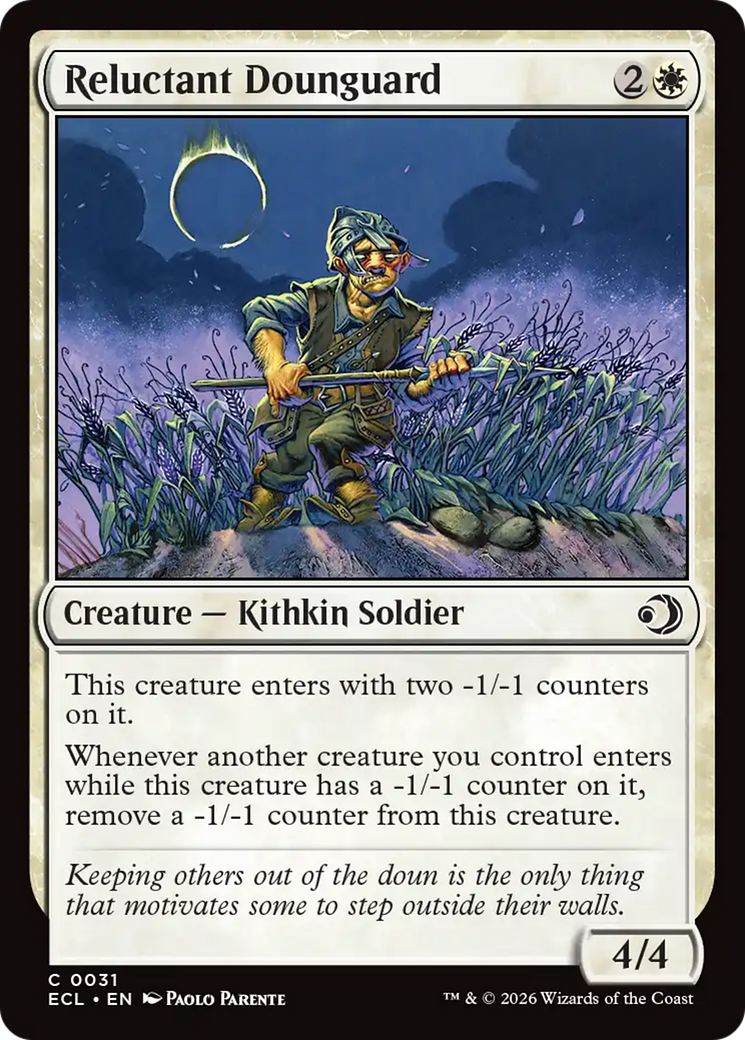 Magic: The Gathering - Reluctant Dounguard Foil - Lorwyn Eclipsed