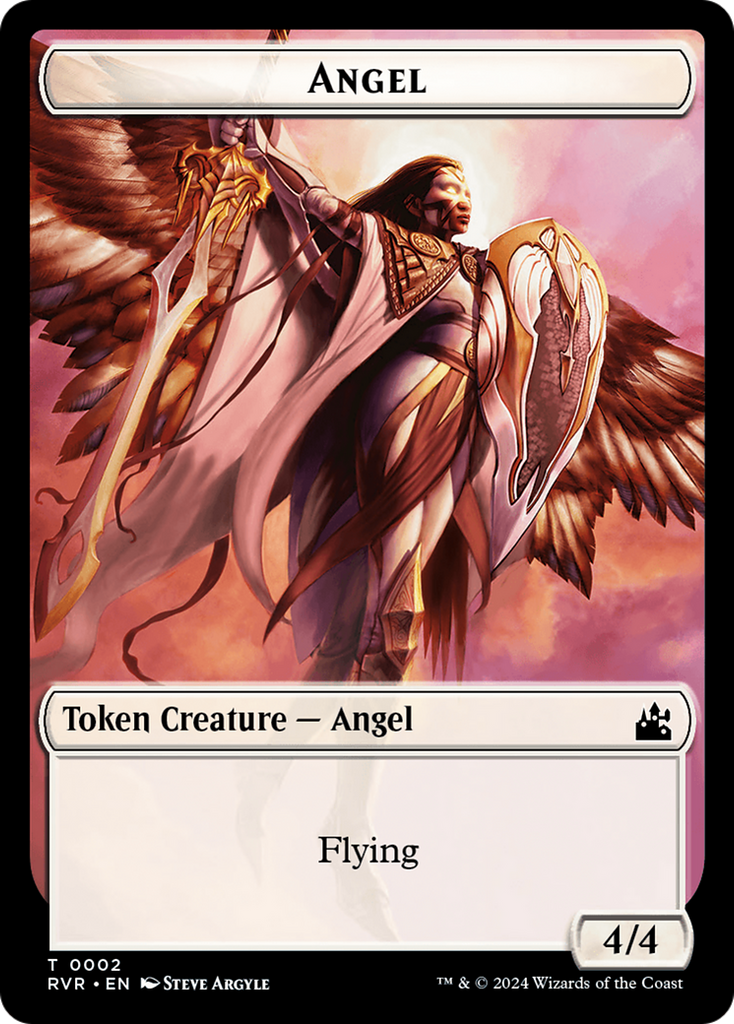 Magic: The Gathering - Angel Token - Ravnica Remastered Tokens