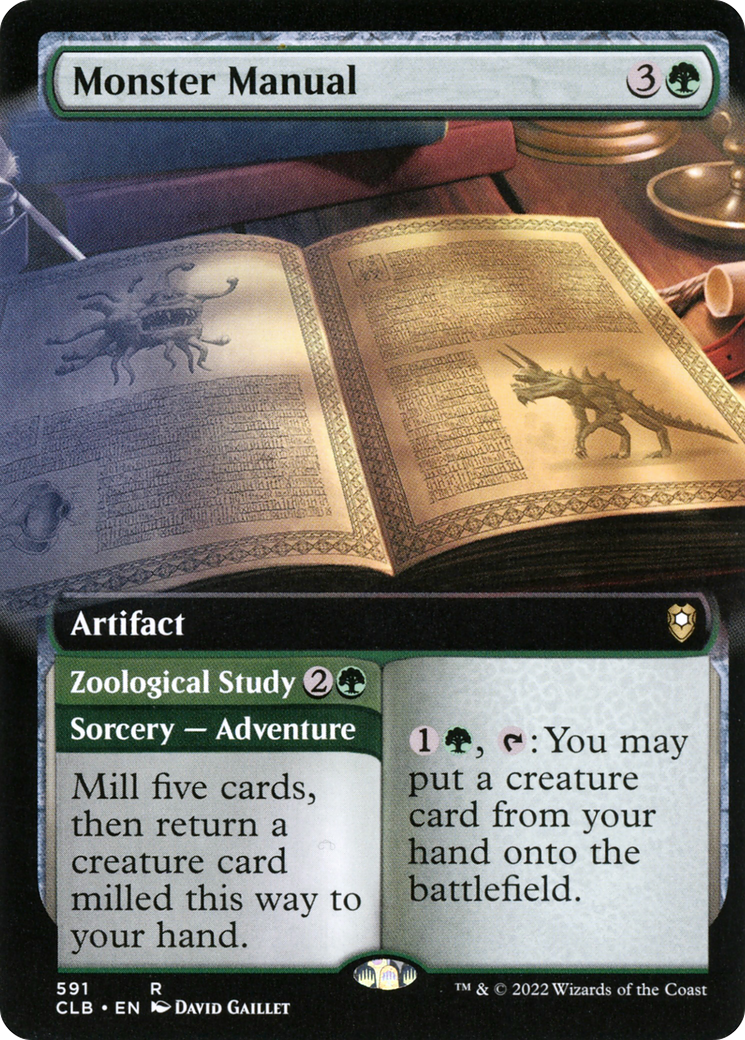 Magic: The Gathering - Monster Manual // Zoological Study Foil - Commander Legends: Battle for Baldur's Gate