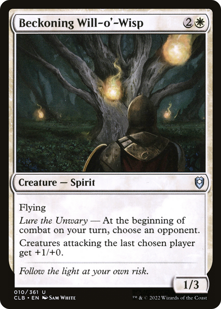 Magic: The Gathering - Beckoning Will-o'-Wisp - Commander Legends: Battle for Baldur's Gate