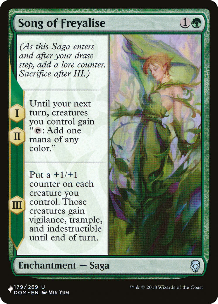 Magic: The Gathering - Song of Freyalise - The List