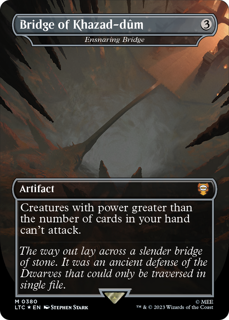 Magic: The Gathering - Ensnaring Bridge Foil - Tales of Middle-earth Commander