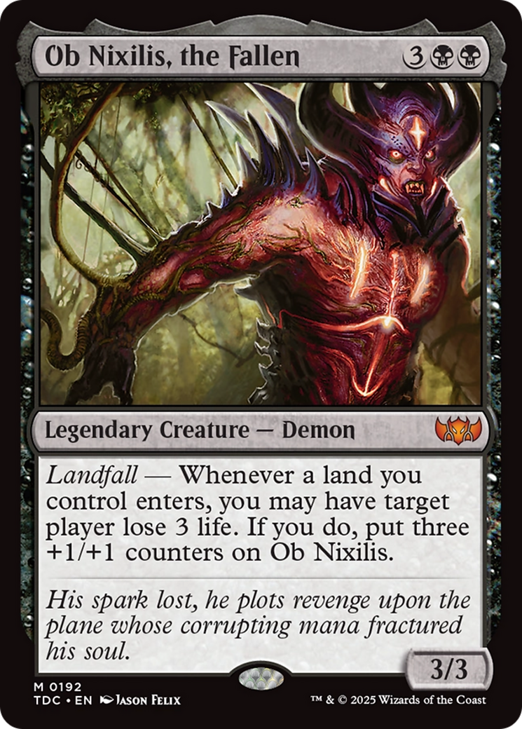 Magic: The Gathering - Ob Nixilis, the Fallen - Tarkir: Dragonstorm Commander