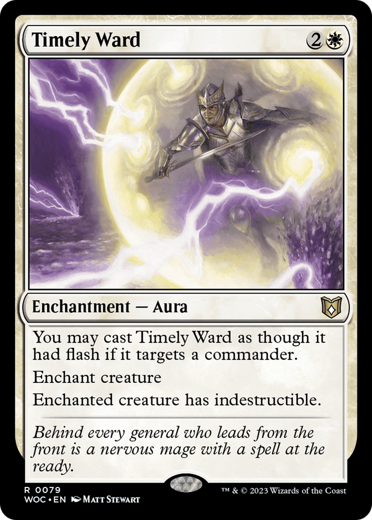 Magic: The Gathering - Timely Ward - Wilds of Eldraine Commander